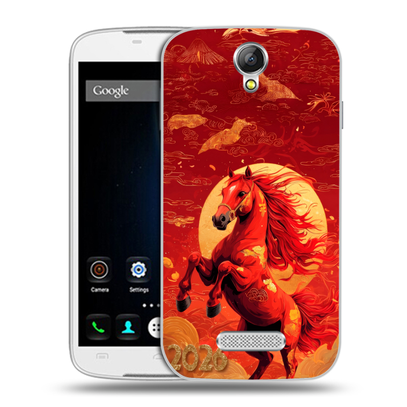 Силиконовый чехол на Doogee X6 с принтом Новый год Силиконовый чехол на Doogee X6 с принтом Новый год