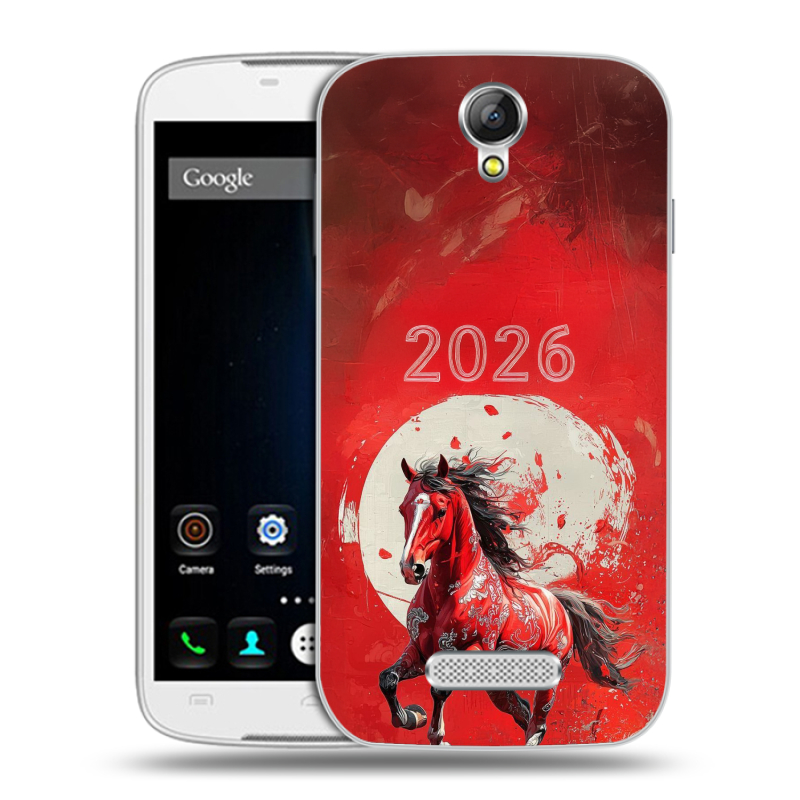 Силиконовый чехол на Doogee X6 с принтом Новый год Силиконовый чехол на Doogee X6 с принтом Новый год