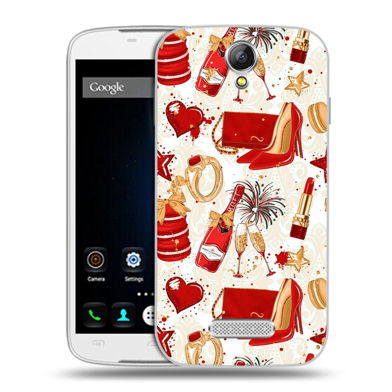 Силиконовый чехол на Doogee X6 с принтом Новый год Силиконовый чехол на Doogee X6 с принтом Новый год
