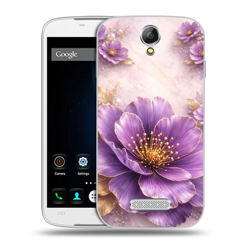 Силиконовый чехол на Doogee X6 с принтом женский Силиконовый чехол на Doogee X6 с принтом женский