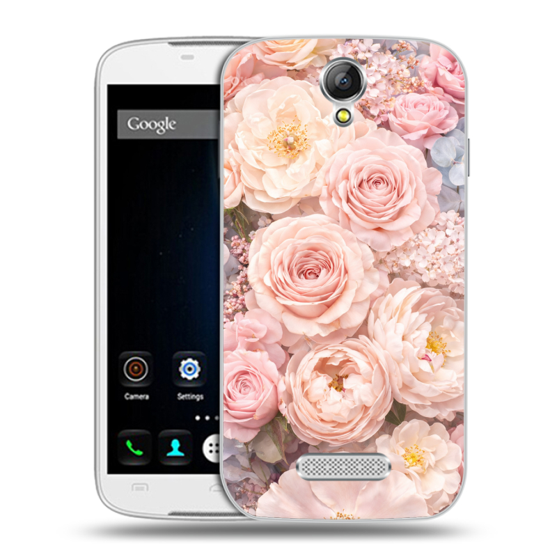 Силиконовый чехол на Doogee X6 с принтом женский Силиконовый чехол на Doogee X6 с принтом женский