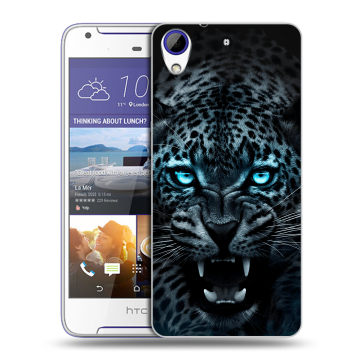 Пластиковый чехол на HTC Desire 830 с принтом Темный леопард