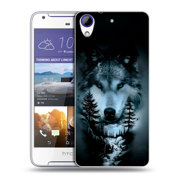 Пластиковый чехол на HTC Desire 830 с принтом Лесной волк