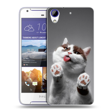 Пластиковый чехол на HTC Desire 830 с принтом Коты