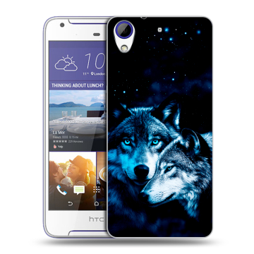 Пластиковый чехол на HTC Desire 830 с принтом Волки