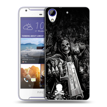 Пластиковый чехол на HTC Desire 830 с принтом Скелет