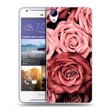 Пластиковый чехол на HTC Desire 830 с принтом Цветы розы