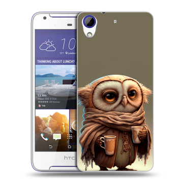 Пластиковый чехол на HTC Desire 830 с принтом Сова