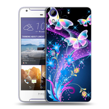Пластиковый чехол на HTC Desire 830 с принтом Бабочки