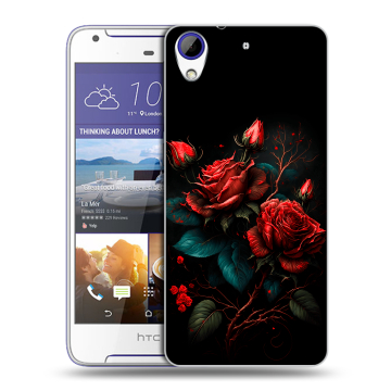 Пластиковый чехол на HTC Desire 830 с принтом Розы красные