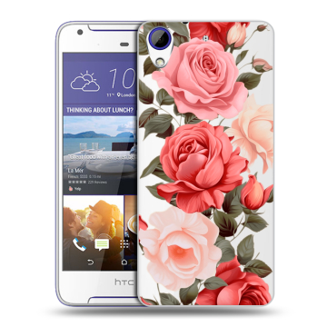 Пластиковый чехол на HTC Desire 830 с принтом Розы Пластиковый чехол на HTC Desire 830 с принтом Розы