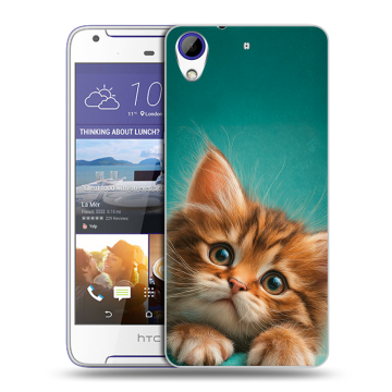 Пластиковый чехол на HTC Desire 830 с принтом котенок