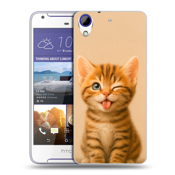 Пластиковый чехол на HTC Desire 830 с принтом котенок Пластиковый чехол на HTC Desire 830 с принтом котенок