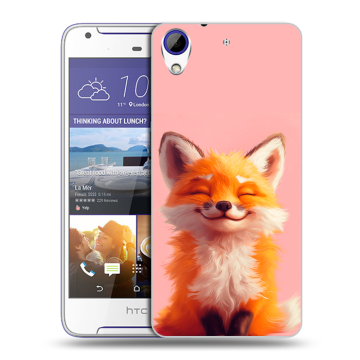 Пластиковый чехол на HTC Desire 830 с принтом милая лиса
