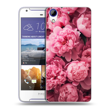 Пластиковый чехол на HTC Desire 830 с принтом цветы пионы Пластиковый чехол на HTC Desire 830 с принтом цветы пионы