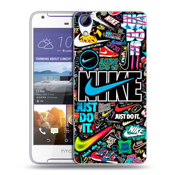 Пластиковый чехол на HTC Desire 830 с принтом найк nike черный Пластиковый чехол на HTC Desire 830 с принтом найк nike черный