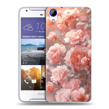 Пластиковый чехол на HTC Desire 830 с принтом Розовые розы Пластиковый чехол на HTC Desire 830 с принтом Розовые розы