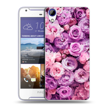 Пластиковый чехол на HTC Desire 830 с принтом лавандовые розы