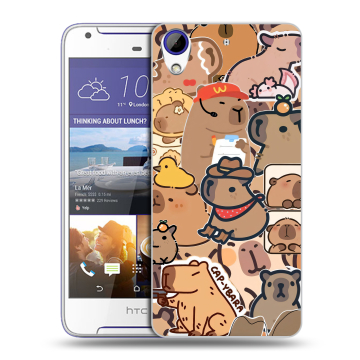 Пластиковый чехол на HTC Desire 830 с принтом капибара