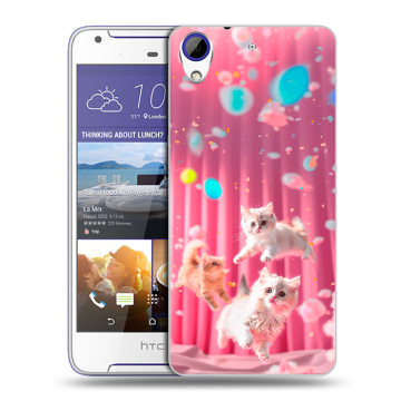 Пластиковый чехол на HTC Desire 830 с принтом милые котики