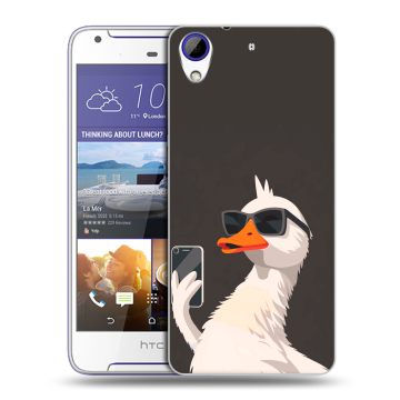 Пластиковый чехол на HTC Desire 830 с принтом утка в очках Пластиковый чехол на HTC Desire 830 с принтом утка в очках