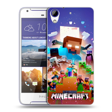 Пластиковый чехол на HTC Desire 830 с принтом Майнкрафт Minecraft Пластиковый чехол на HTC Desire 830 с принтом Майнкрафт Minecraft