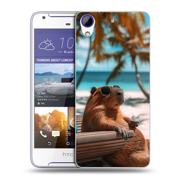 Пластиковый чехол на HTC Desire 830 с принтом Капибара