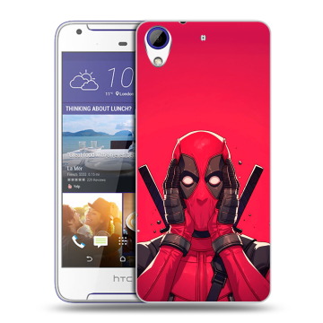 Пластиковый чехол на HTC Desire 830 с принтом Дедпул Deadpool