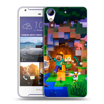 Пластиковый чехол на HTC Desire 830 с принтом Майнкрафт Minecraft Пластиковый чехол на HTC Desire 830 с принтом Майнкрафт Minecraft