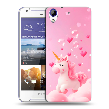 Пластиковый чехол на HTC Desire 830 с принтом Единорог
