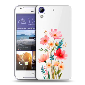 Пластиковый чехол на HTC Desire 830 с принтом Цветы