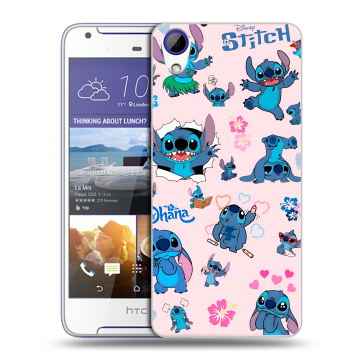 Пластиковый чехол на HTC Desire 830 с принтом Лило и Стич