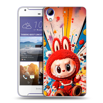 Пластиковый чехол на HTC Desire 830 с принтом Labubu Лабубу