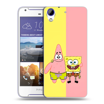 Пластиковый чехол на HTC Desire 830 с принтом Спанч боб Спанчбоб