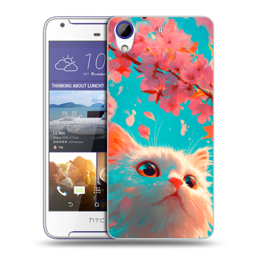 Пластиковый чехол на HTC Desire 830 с принтом Красивый кот