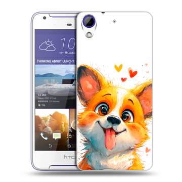 Пластиковый чехол на HTC Desire 830 с принтом корги Пластиковый чехол на HTC Desire 830 с принтом корги