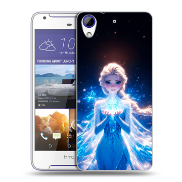 Пластиковый чехол на HTC Desire 830 с принтом Холодное сердце Frozen
