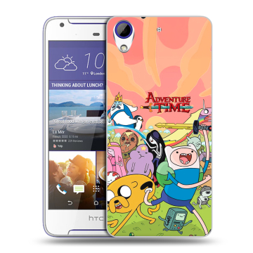 Пластиковый чехол на HTC Desire 830 с принтом Adventure time Время приключений
