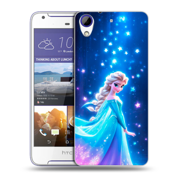 Пластиковый чехол на HTC Desire 830 с принтом Холодное сердце Frozen