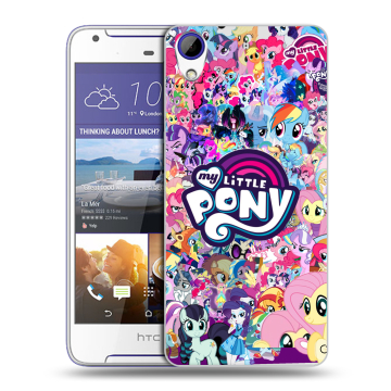 Пластиковый чехол на HTC Desire 830 с принтом My little pony Дружба чудо