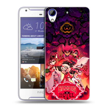 Пластиковый чехол на HTC Desire 830 с принтом Hazbin Hotel Отель Хазбин