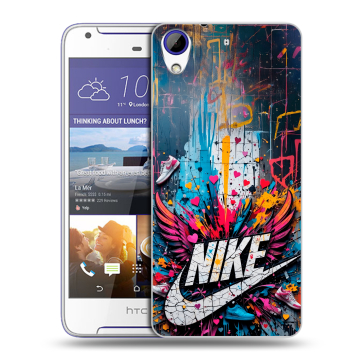 Пластиковый чехол на HTC Desire 830 с принтом Nike Найк
