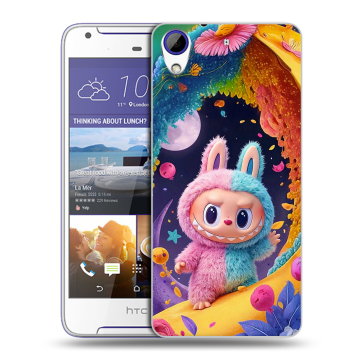 Пластиковый чехол на HTC Desire 830 с принтом Labubu Лабубу