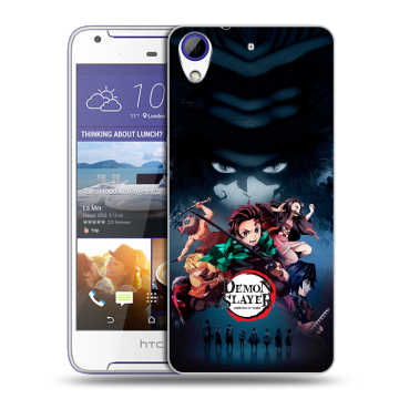 Пластиковый чехол на HTC Desire 830 с принтом Demon Slayer Клинок рассекающий демонов