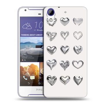Пластиковый чехол на HTC Desire 830 с принтом Y2K сердечки Пластиковый чехол на HTC Desire 830 с принтом Y2K сердечки