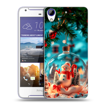 Пластиковый чехол на HTC Desire 830 с принтом Новый год
