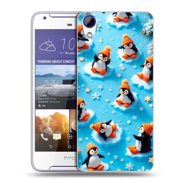 Пластиковый чехол на HTC Desire 830 с принтом Новый год