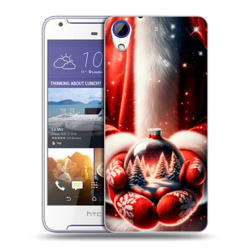 Пластиковый чехол на HTC Desire 830 с принтом Новый год