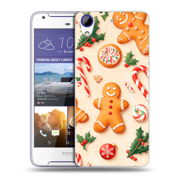 Пластиковый чехол на HTC Desire 830 с принтом Новый год
