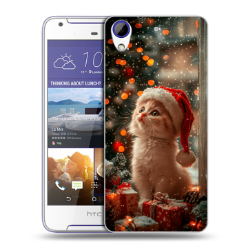Пластиковый чехол на HTC Desire 830 с принтом Новый год